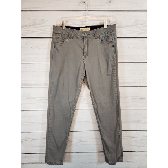 Democracy AB Technology Womens Gray Stretch Mid‎ Rise Cotton Straight Jeans 10 - Picture 1 of 7